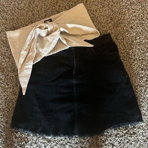 Black Corduroy Skirt